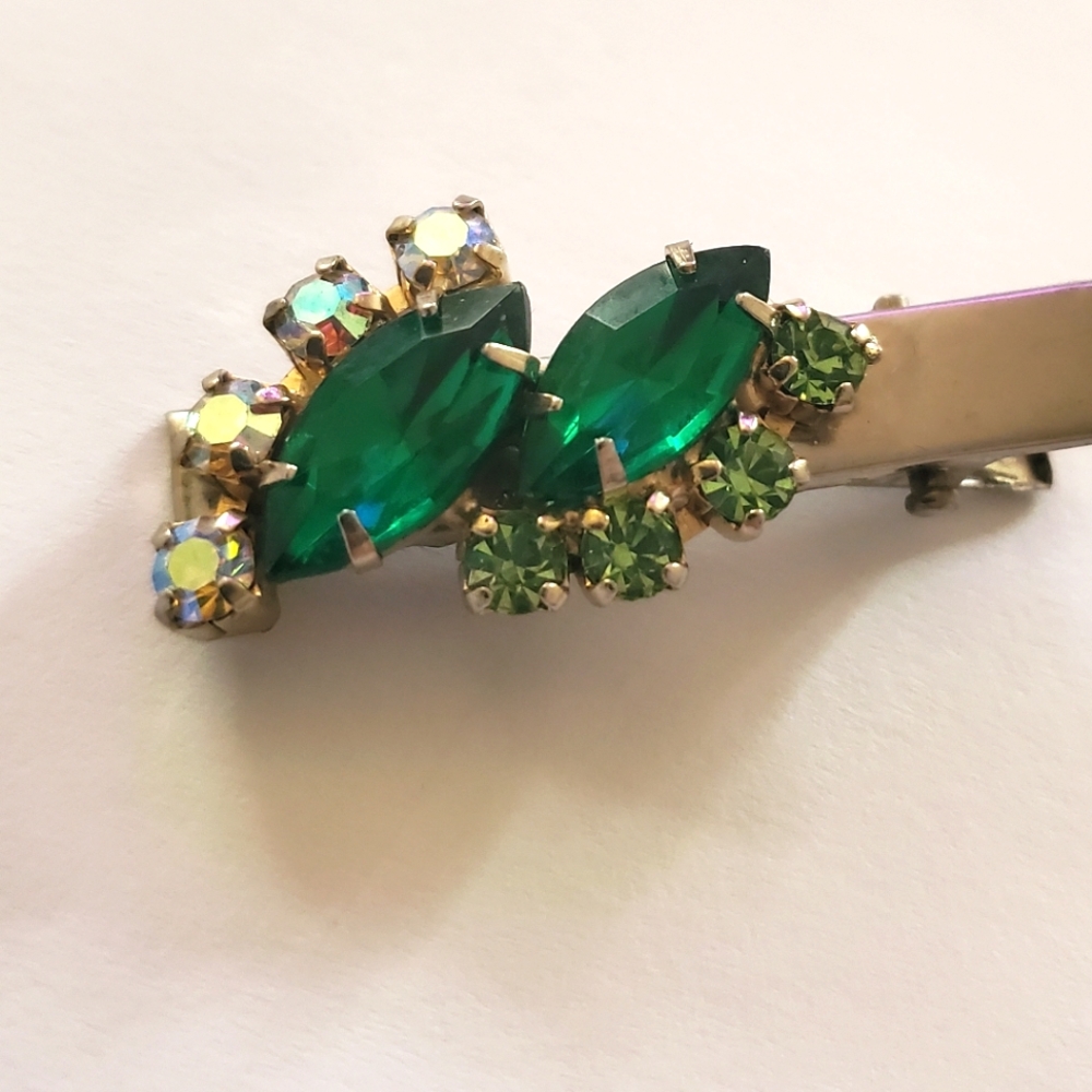 Vintage Rhinestone Jewelry Hair Clips